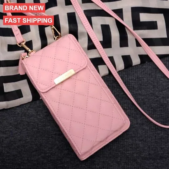 Small Crossbody Bag Vegan Leather Wallet with Card Slots for Phone - Picture 3 of 7